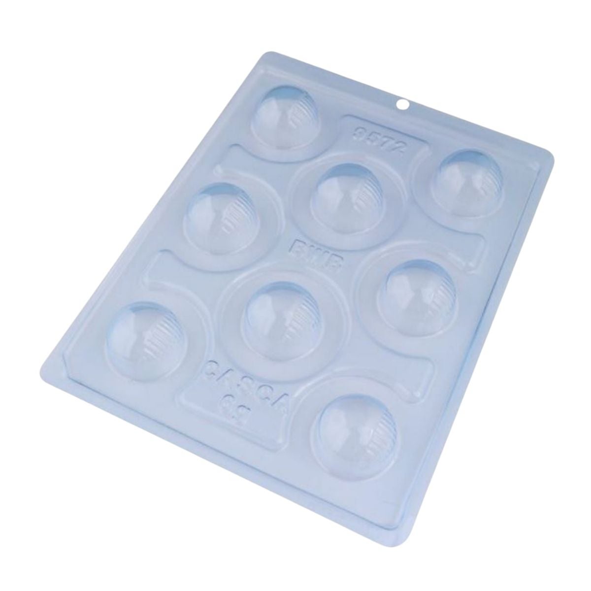 BWB Moule à Chocolat en 3 parties - Pralin Rond Détaillé