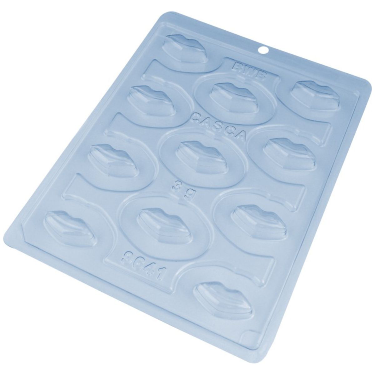 BWB Chocolate Mould 3 pièces Bonbons Lèvres 11 Cavités