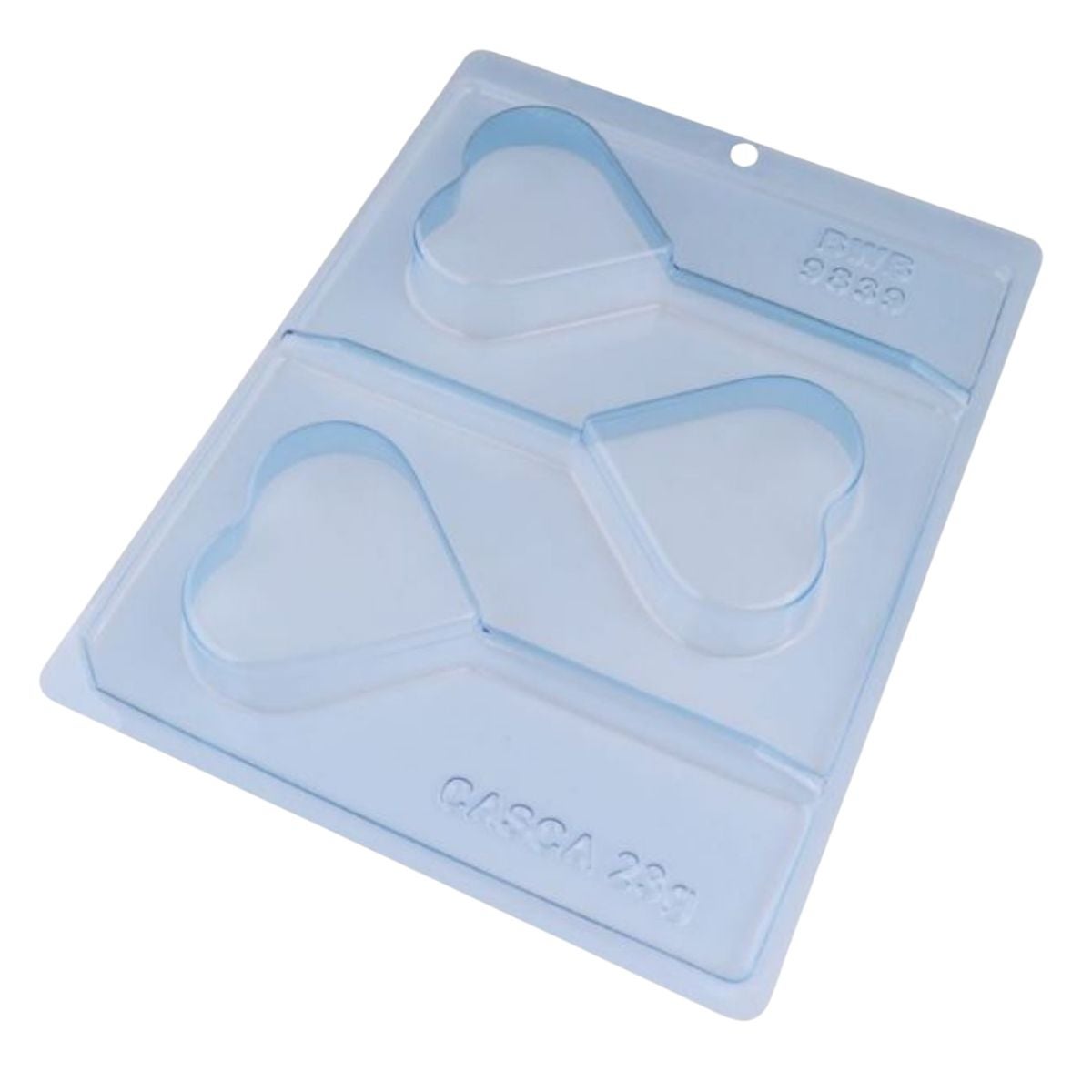 BWB Moule à Chocolat en 3 parties - Sucette en Forme de Coeur