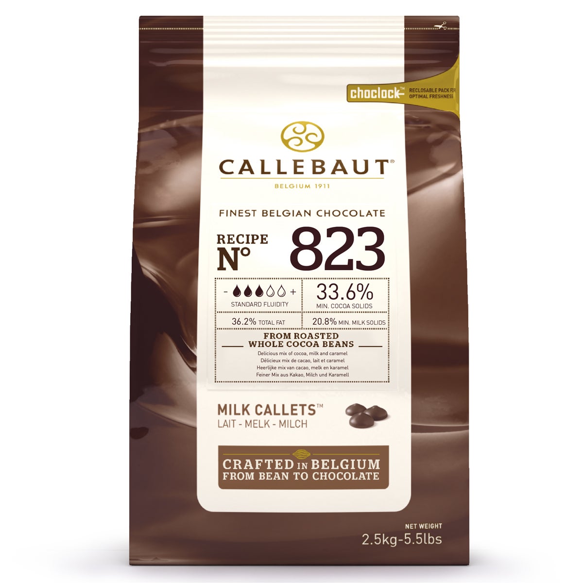 Callebaut Chocolade Callets Melk 2,5 kg