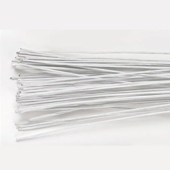 Culpitt Tiges Fleur Blanc set/50 -24 jauge-