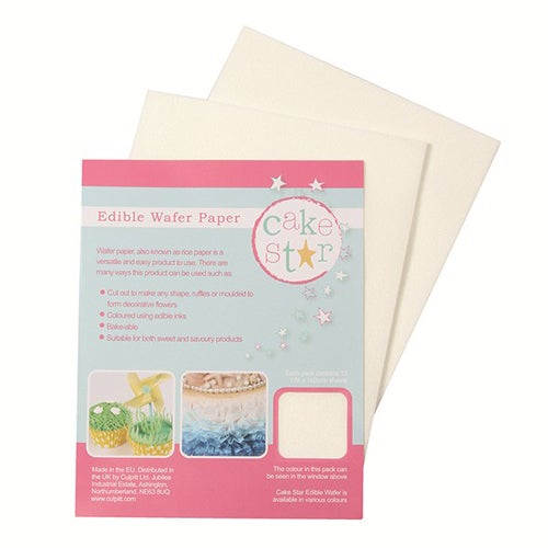 Cake Star Papier azyme - Blanc- pk/12
