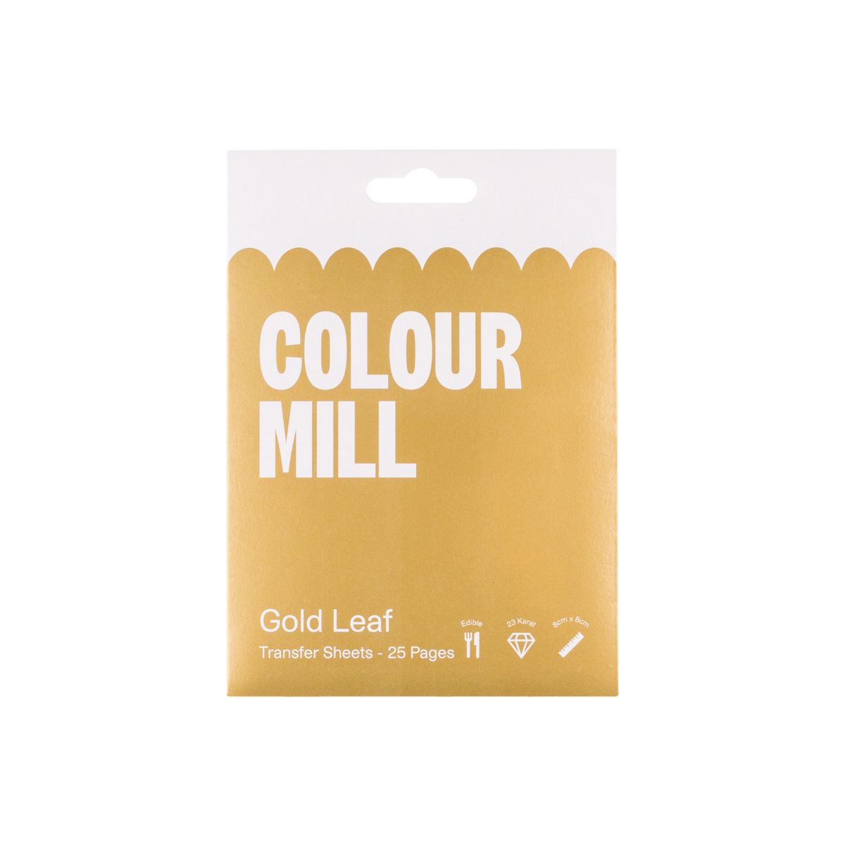 Colour Mill Edible Gold Leaf Transfer 23kt - 8cm pk/25