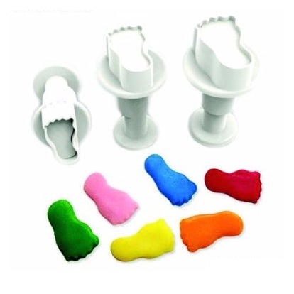 Dekofee Mini emporte-pièces à piston Pieds set/3