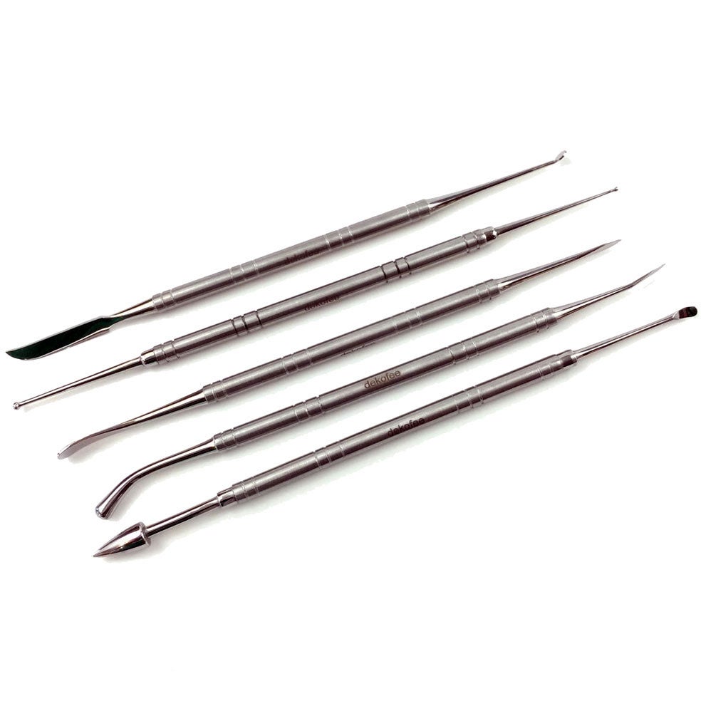 Dekofee Professional Modelling Tool Set Stainless Steel pcs/