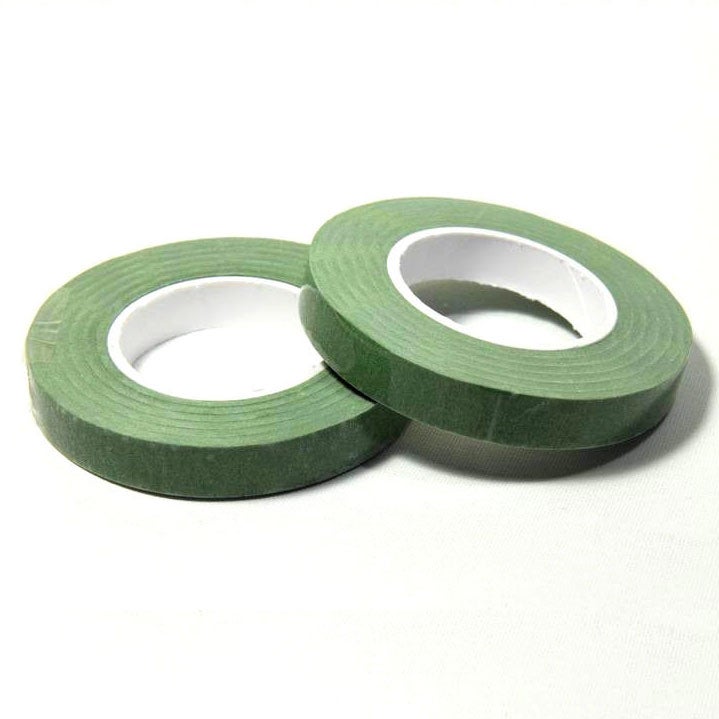 Dekofee Ruban Floral - Vert nature - 12mm