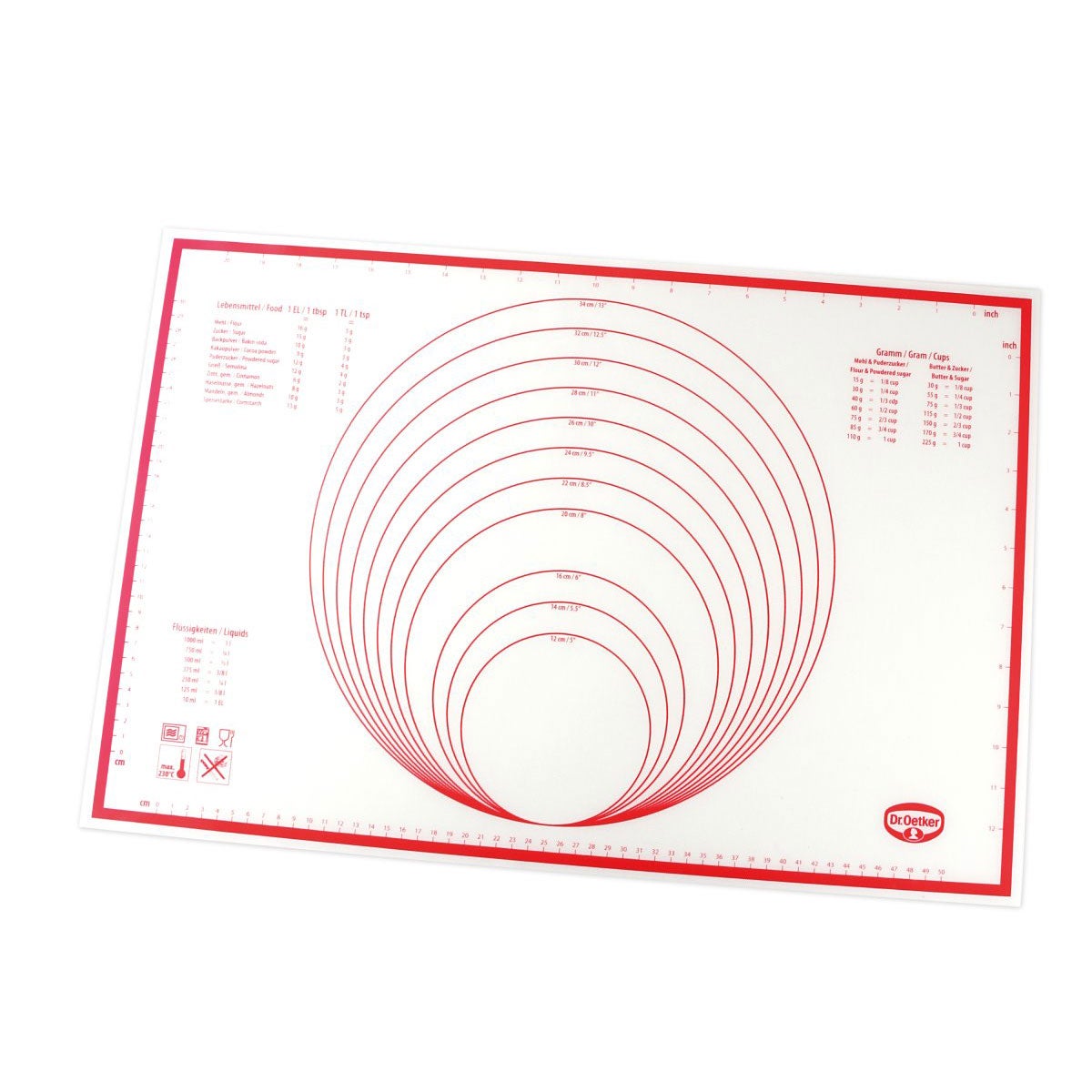 Tapis en silicone Dr. Oetker pour fondant/massepain