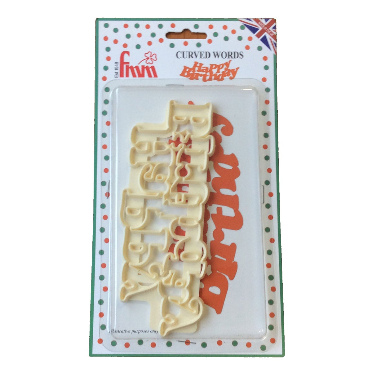 FMM Curved Words Cutter Happy Birthday