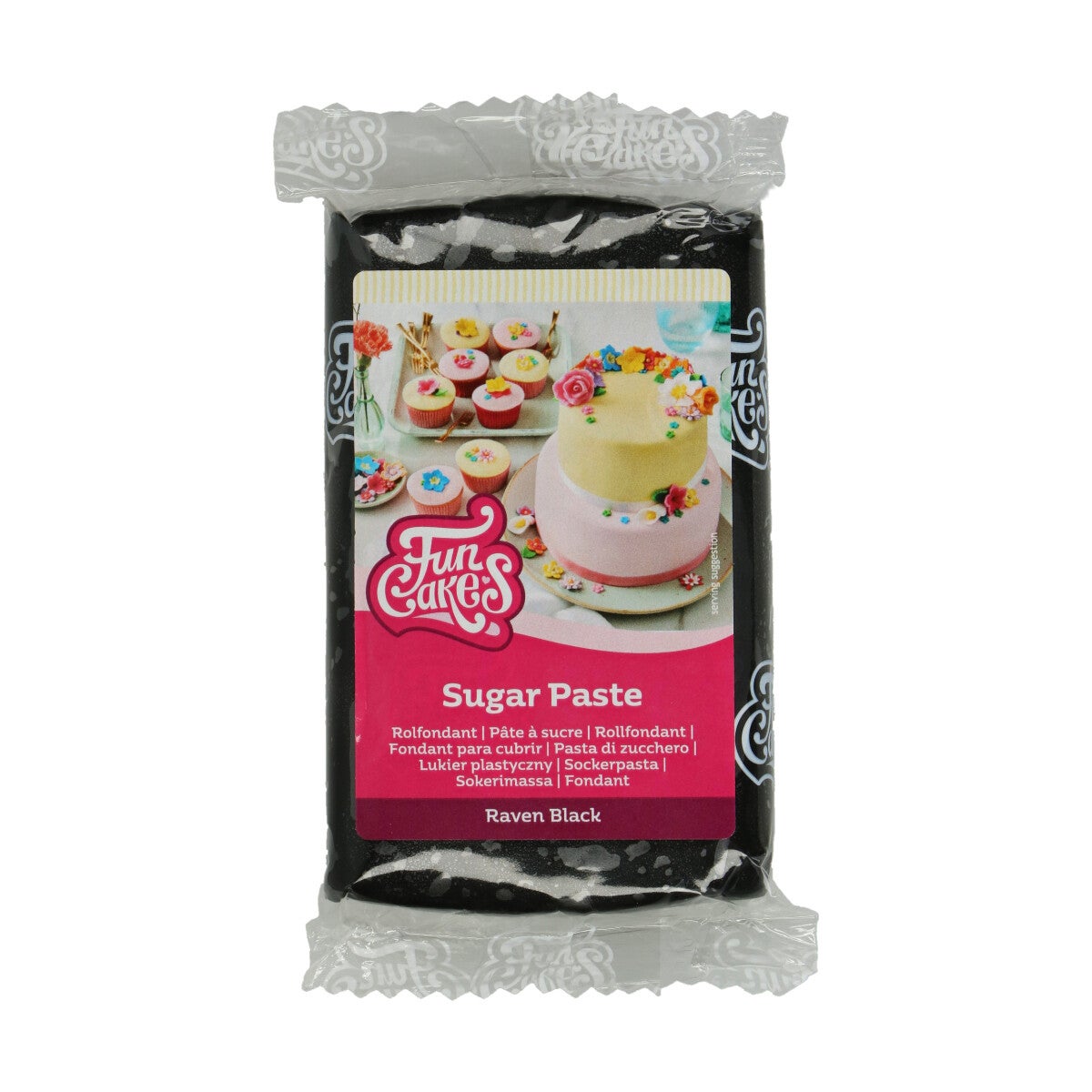 FunCakes Pâte à Sucre Raven Black 250 g