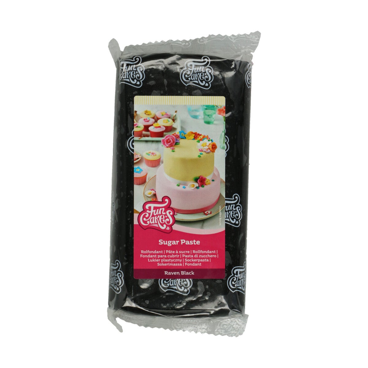 FunCakes Pâte à Sucre Raven Black - Noir 1 kg