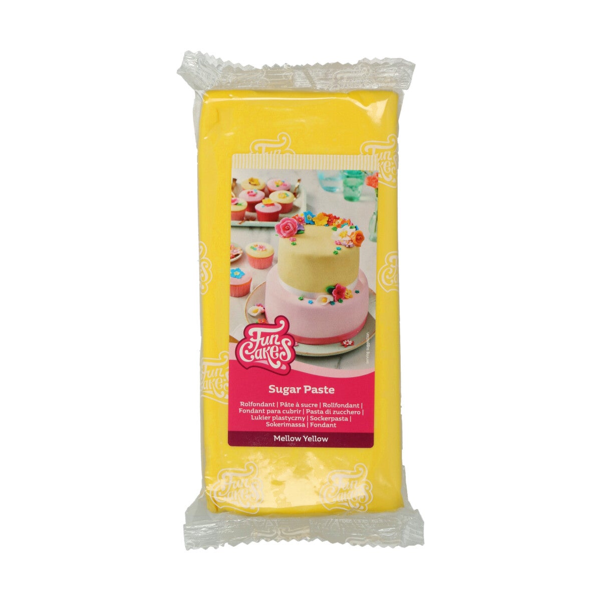 FunCakes Pâte à Sucre Mellow Yellow - Jaune 1 kg
