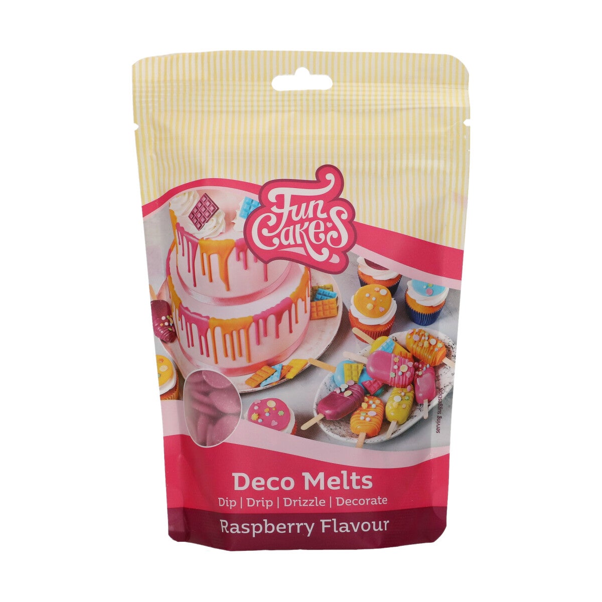 FunCakes Deco Melts - Saveur framboise - 250g