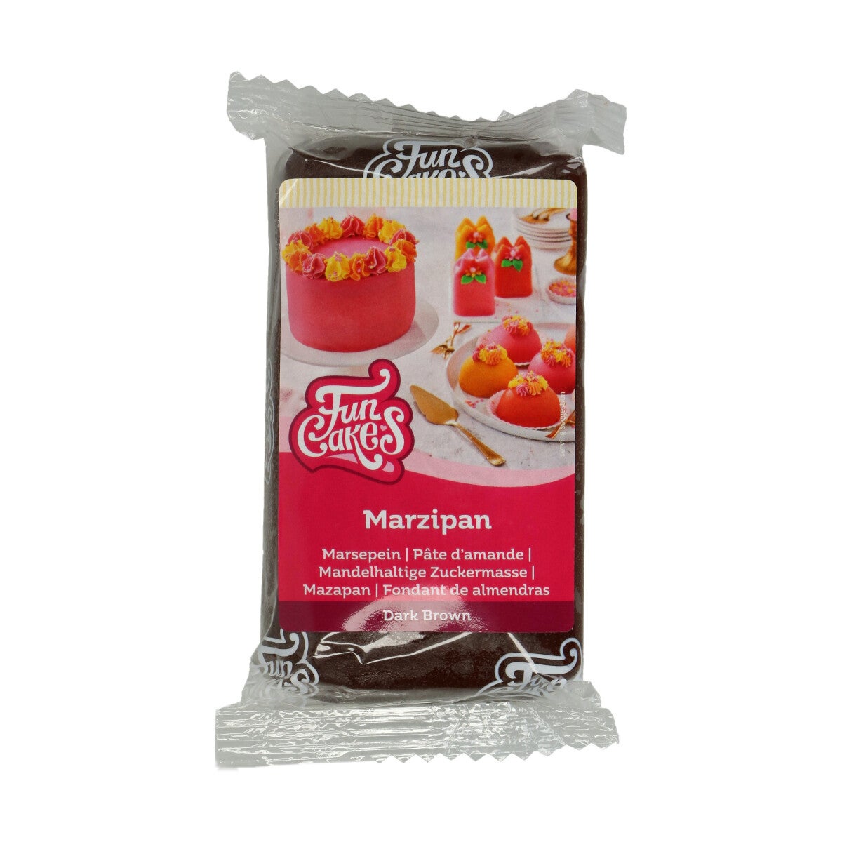 FunCakes Pâte d’amande Dark Brown 250 g