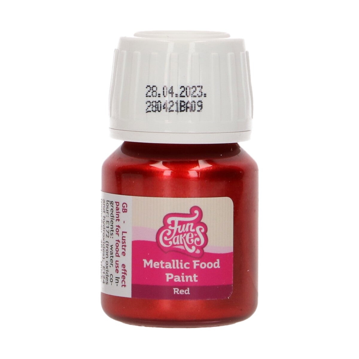 FunCakes Peinture Alimentaire Métallique Red 30 ml