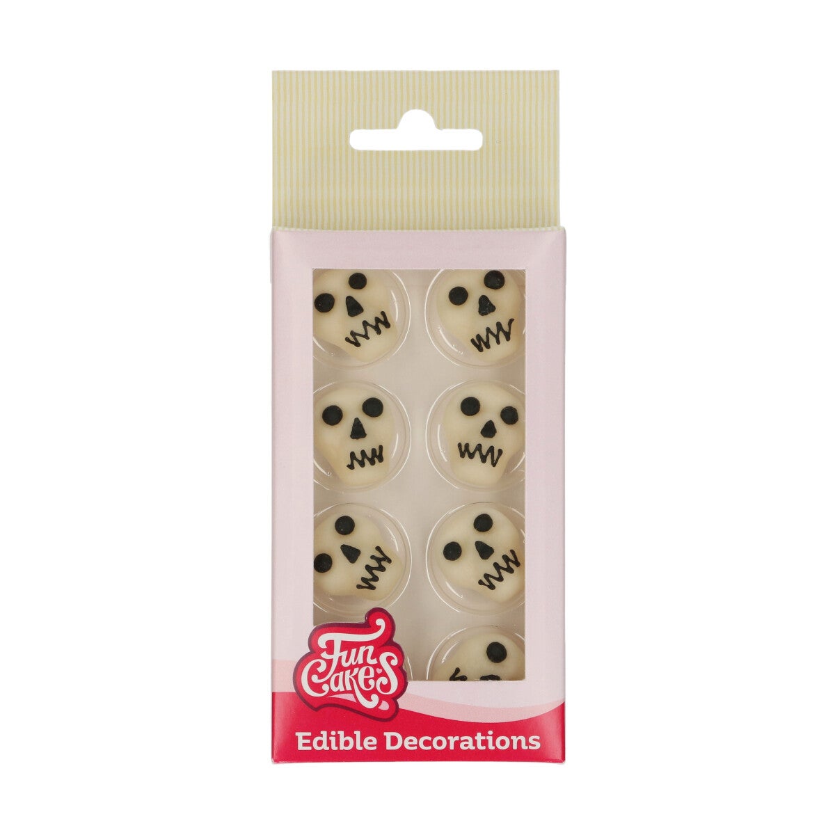 FunCakes Décors en Pâte à Sucre Têtes de mort Set/8