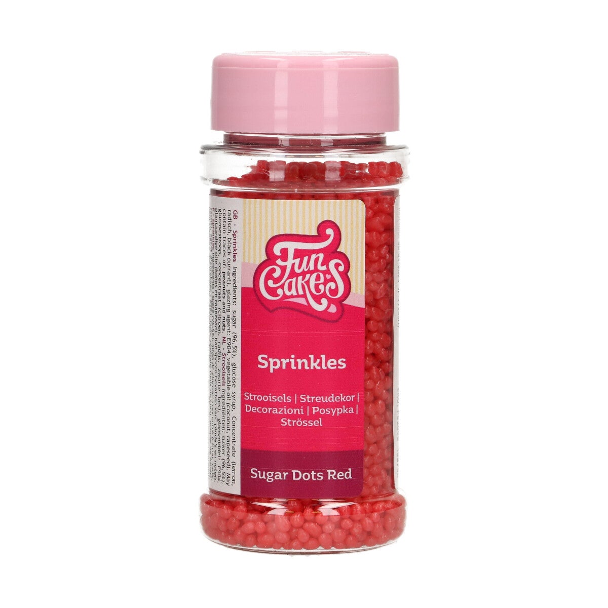 FunCakes Sugar Dots Rouge 80g