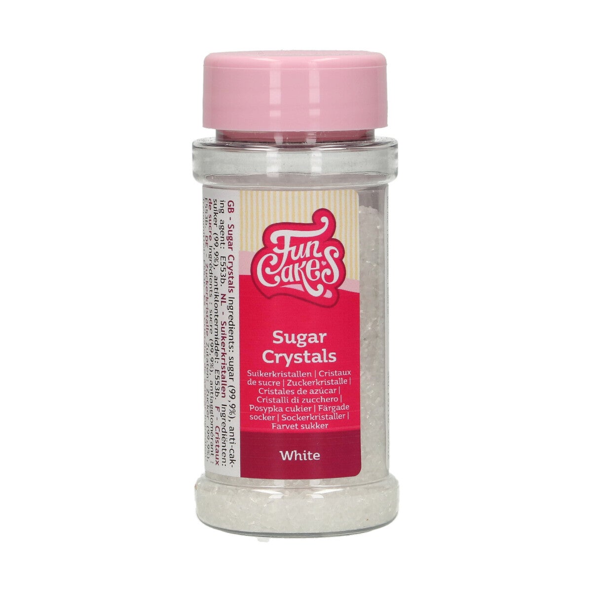 FunCakes Sugar Crystals -Blanc- 80g