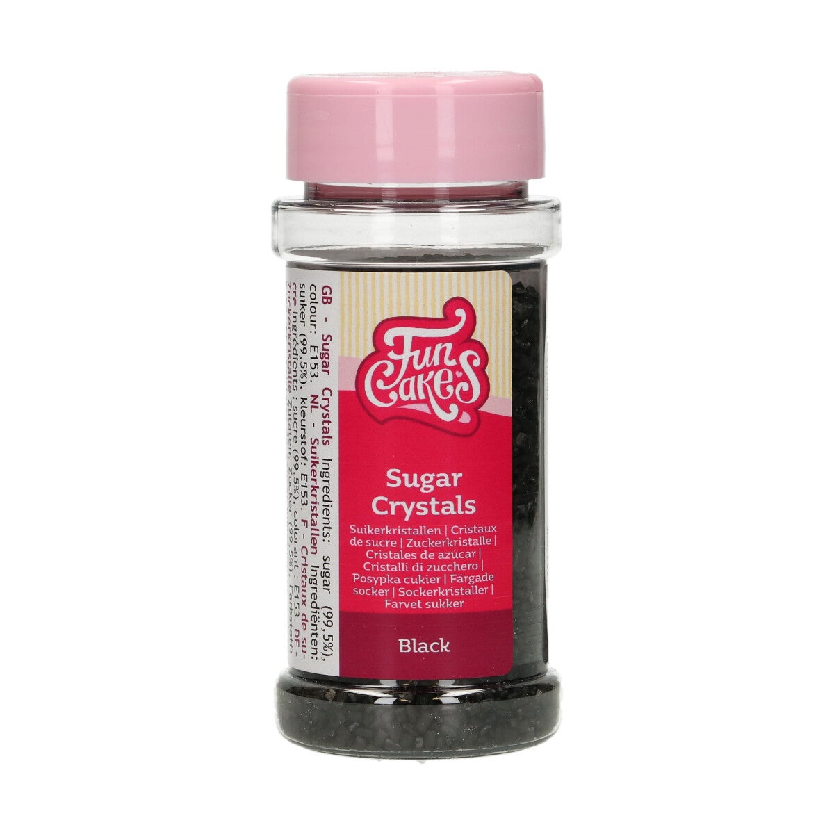 FunCakes Sugar Crystals -Noir- 80g