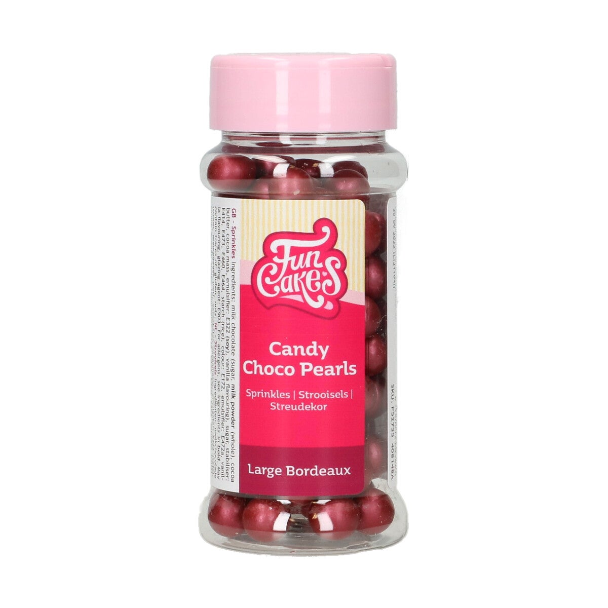 FunCakes Candy Choco Perles Large Bordeaux 70 g