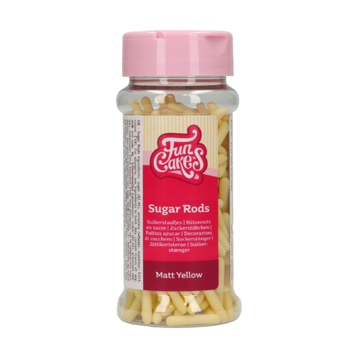 FunCakes Bâtons de Sucre Mat XL Jaune 70g