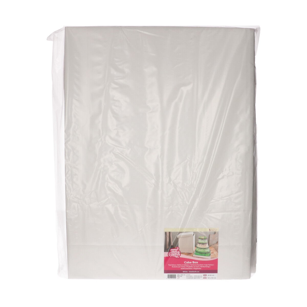 FunCakes Boîte à Gâteau Blanc 52x52x70cm pcs/1