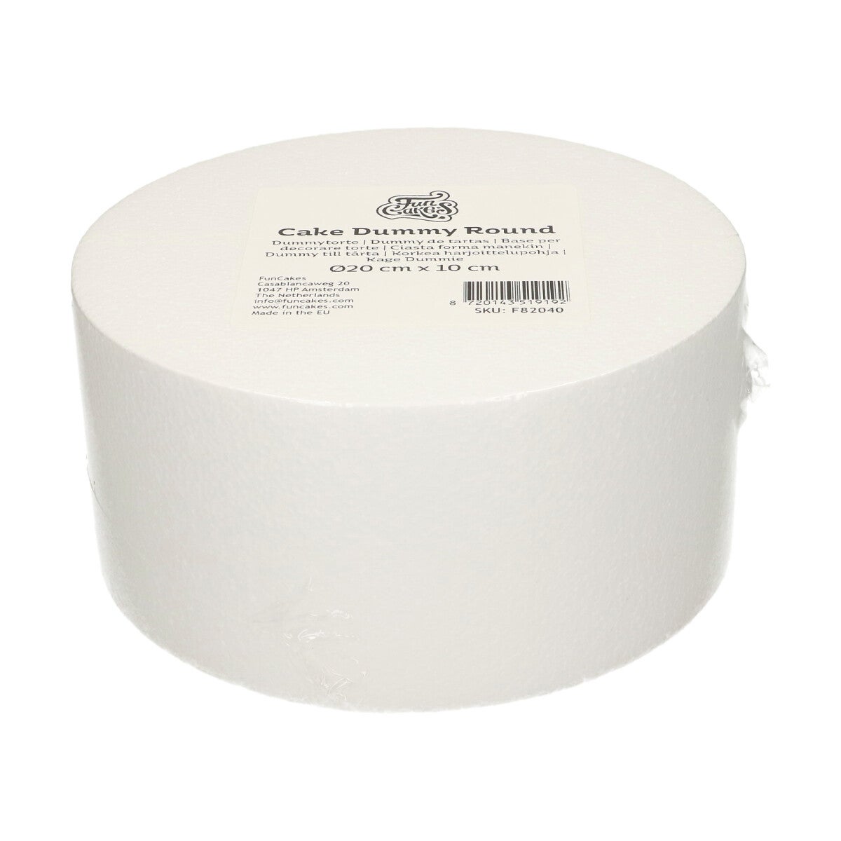 FunCakes Cake Dummy Rond 10cm -Ø20cm-