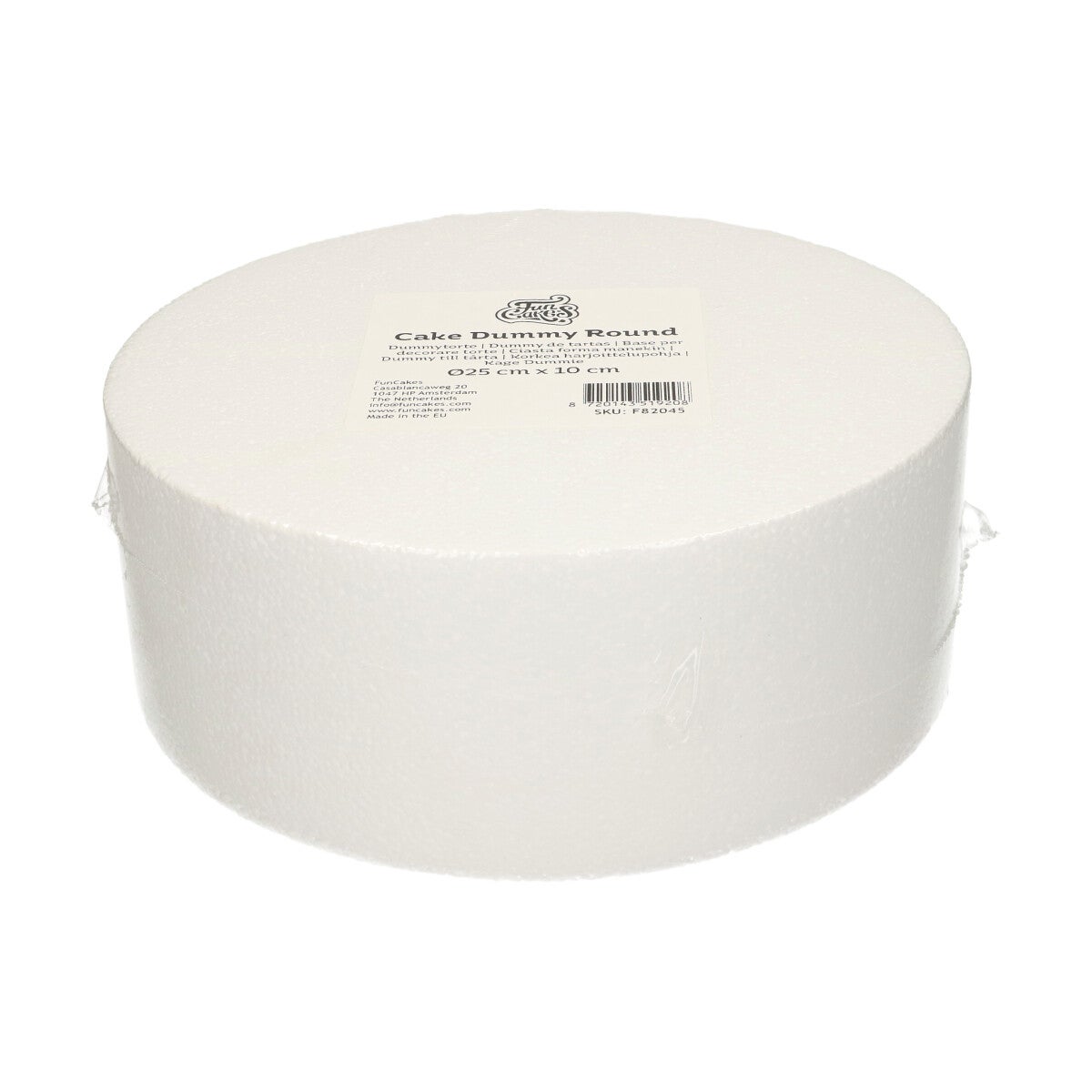 FunCakes Dummy - Gâteaux Polystyrène Rond 10cm -Ø25cm-