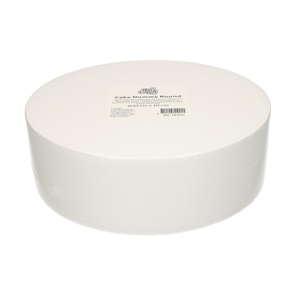 FunCakes Dummy - Gâteaux Polystyrène Rond 10cm -Ø30cm-