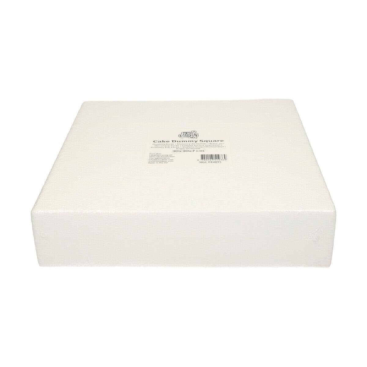 FunCakes Dummy - Gâteaux Polystyrène Carré 7cm -30x30cm-