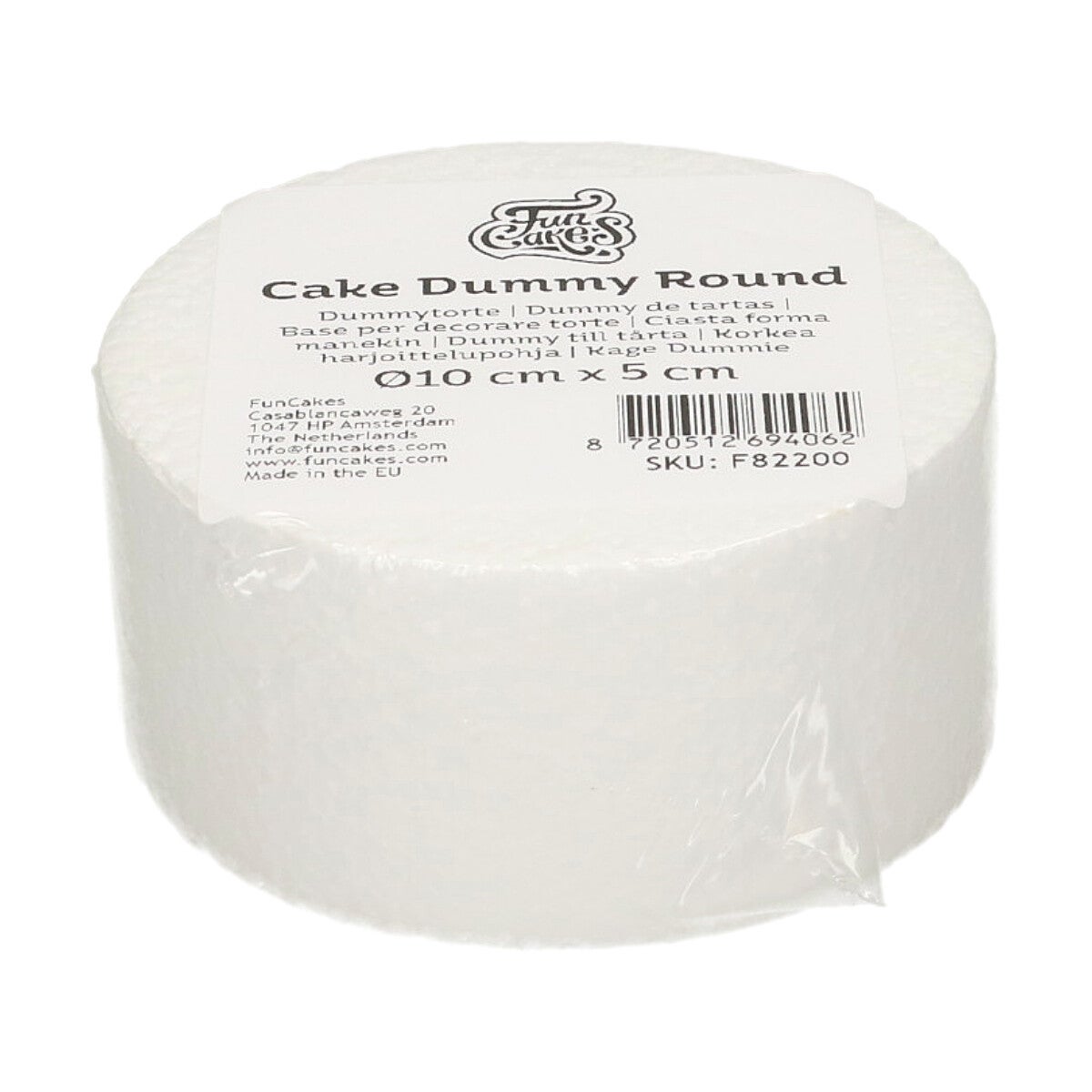 FunCakes Cake Dummy - Gâteaux Polystyrène Rond Ø10cm x 5cm