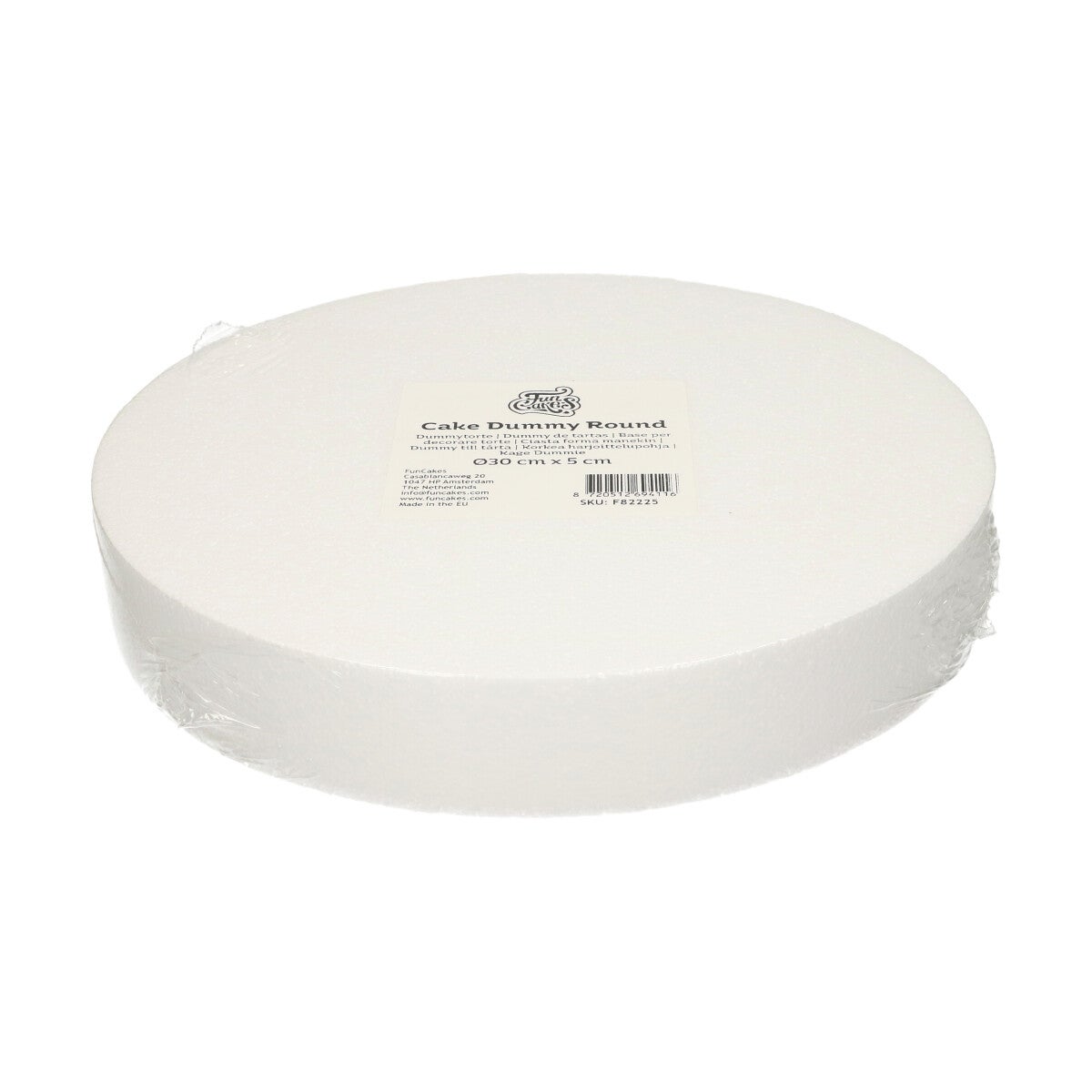 FunCakes Cake Dummy - Gâteaux Polystyrène Rond Ø30cm x 5cm