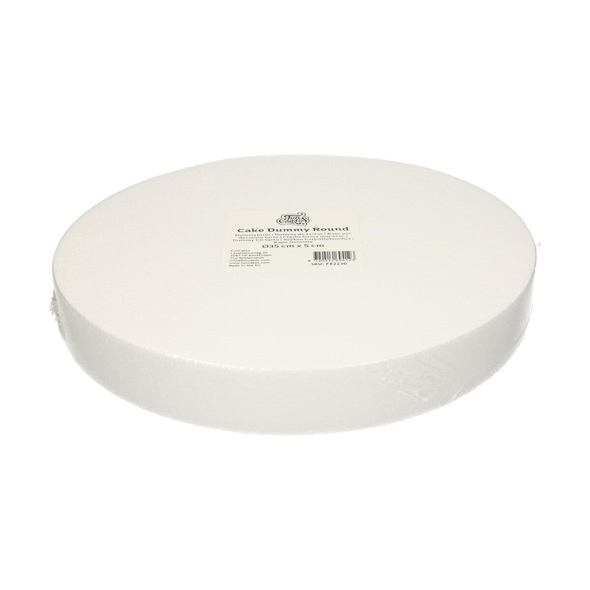 FunCakes Cake Dummy - Gâteaux Polystyrène Rond Ø35cm x 5cm