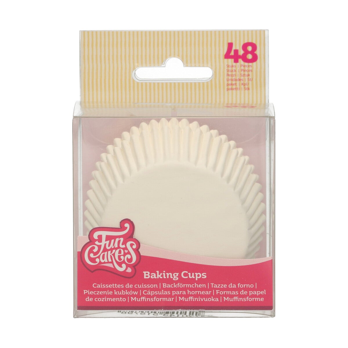 FunCakes Caissettes à Cupcakes Blanches pcs/48