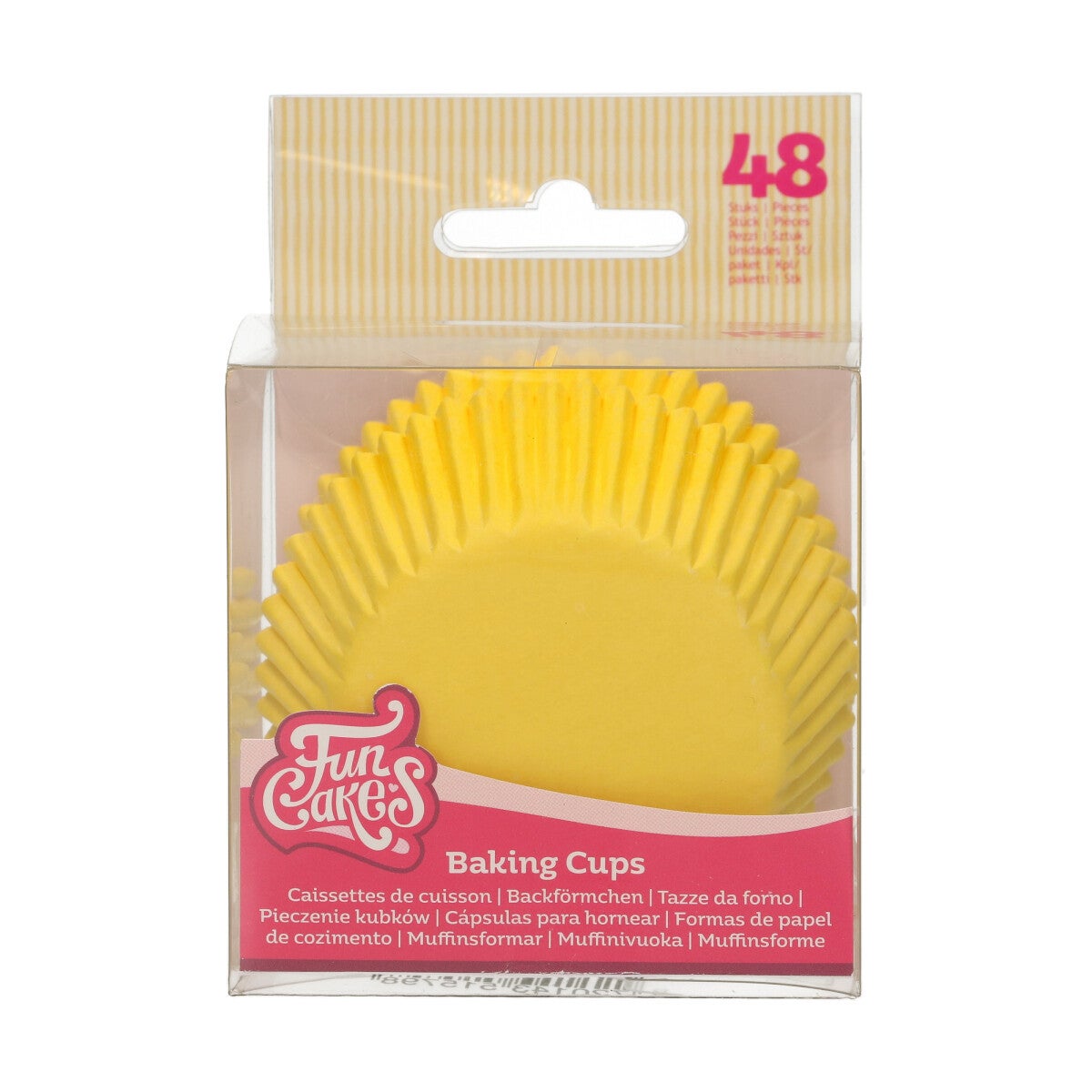FunCakes Caissettes à Cupcakes Jaunes pcs/48