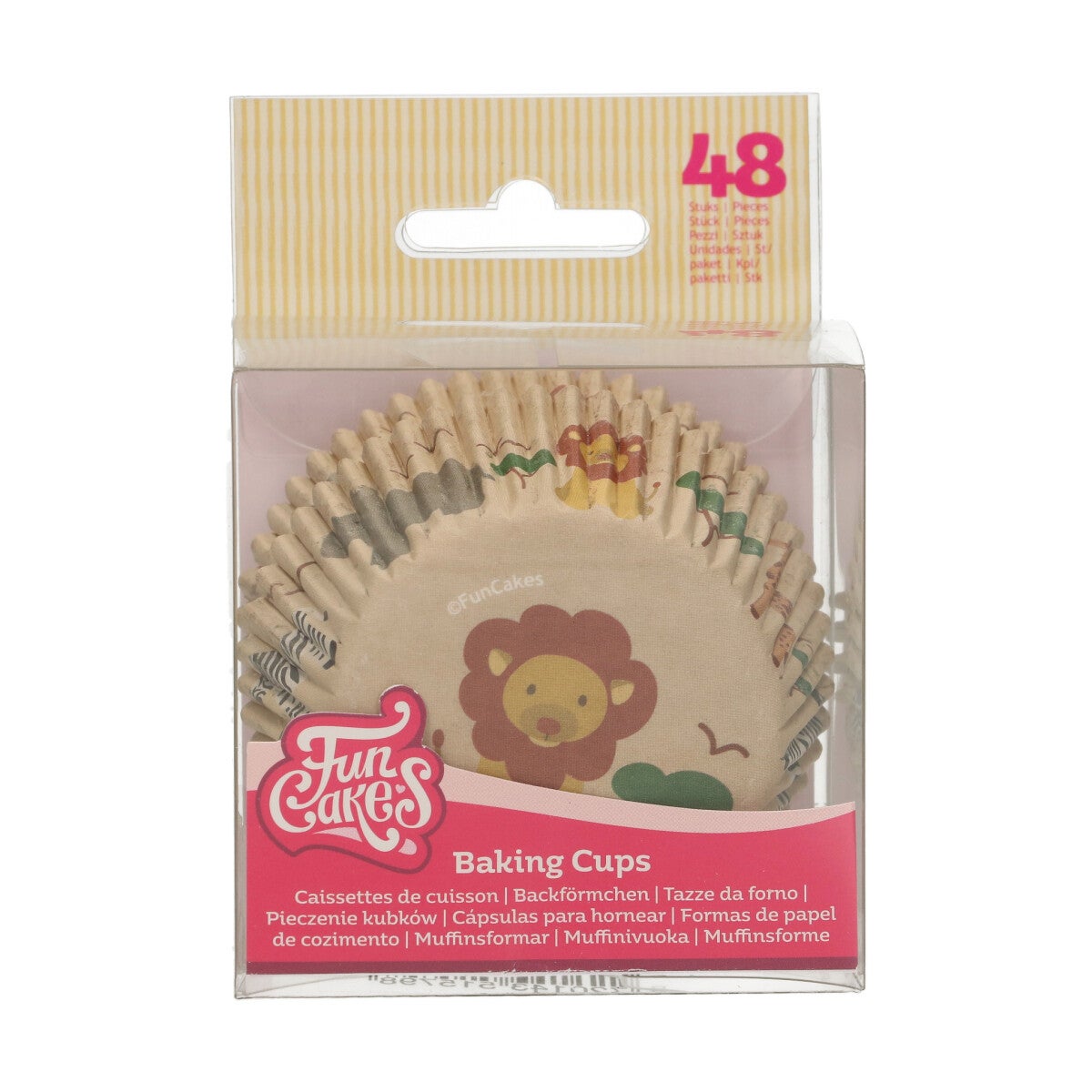 FunCakes Caissettes à Cupcakes Animaux Safari pcs/48
