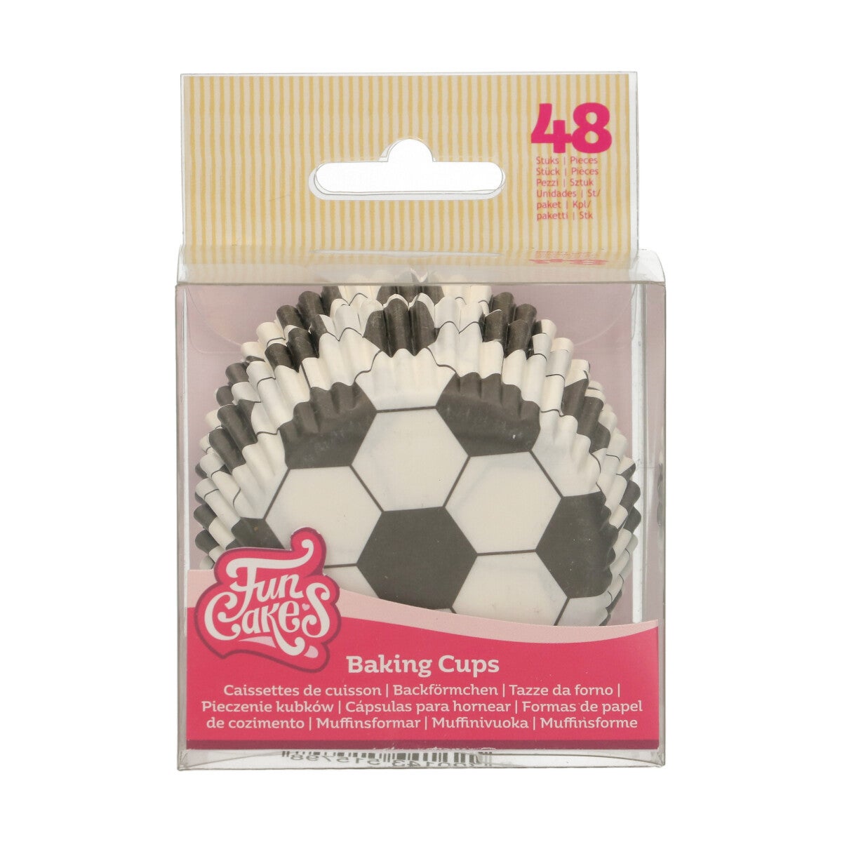 FunCakes Caissettes à Cupcakes Football pcs/48