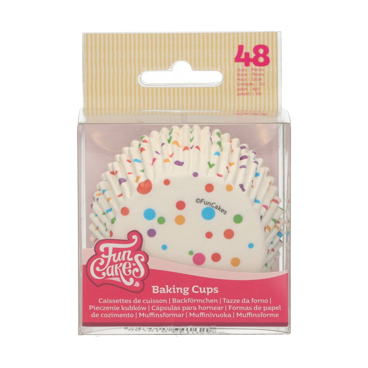 FunCakes Caissettes à Cupcakes Confettis pcs/48