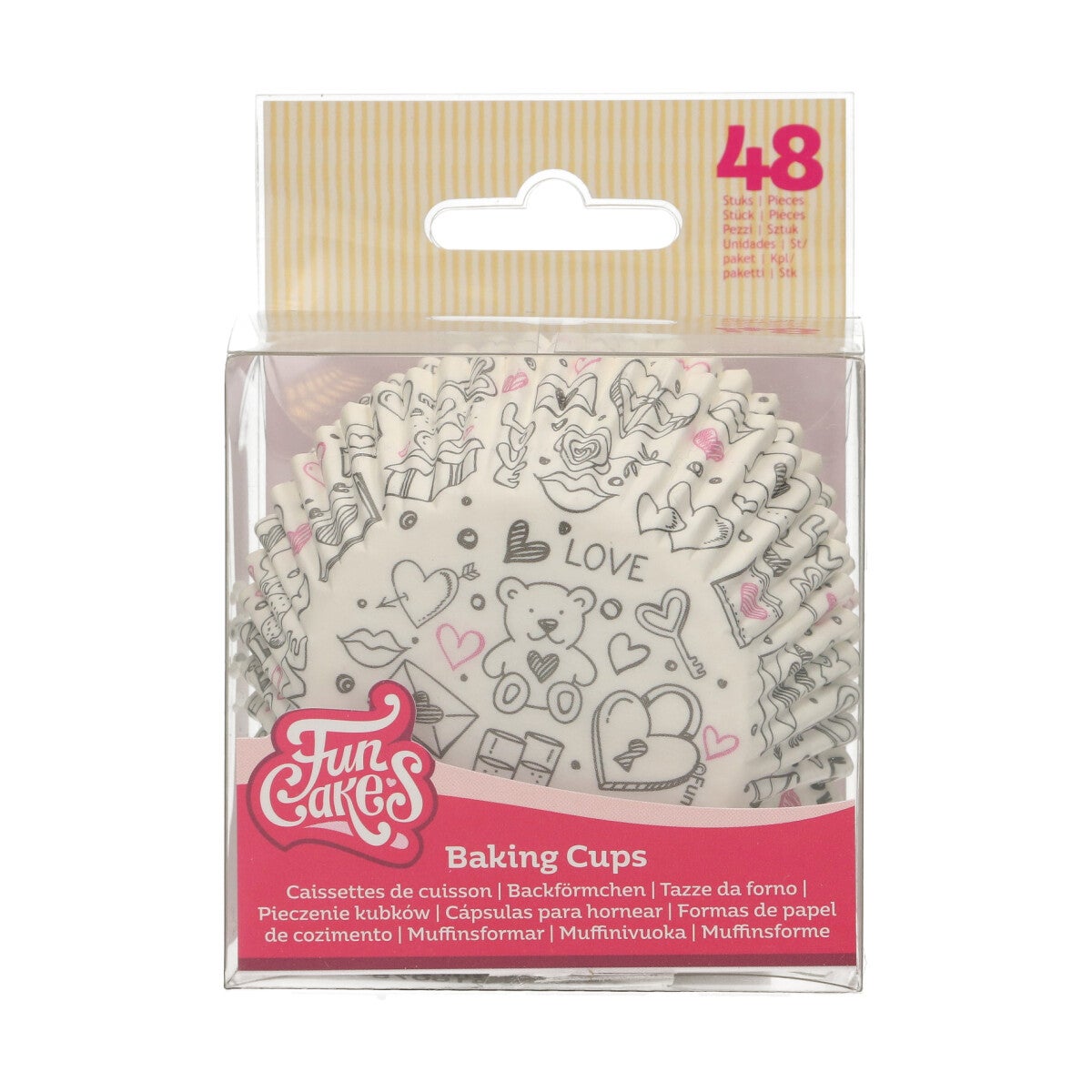 FunCakes Caissettes à Cupcakes Love Doodle pcs/48