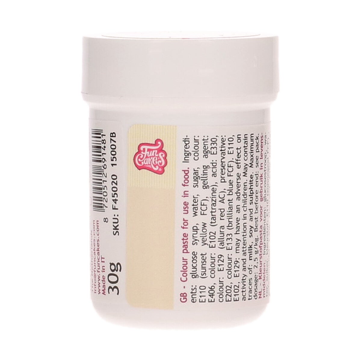 FunCakes Food Colour Paste Ivory 30 g