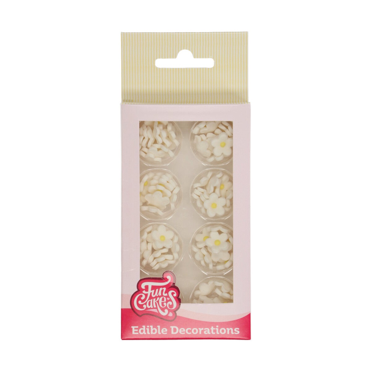 FunCakes Décorations en sucre Fleurs blanches pk/64