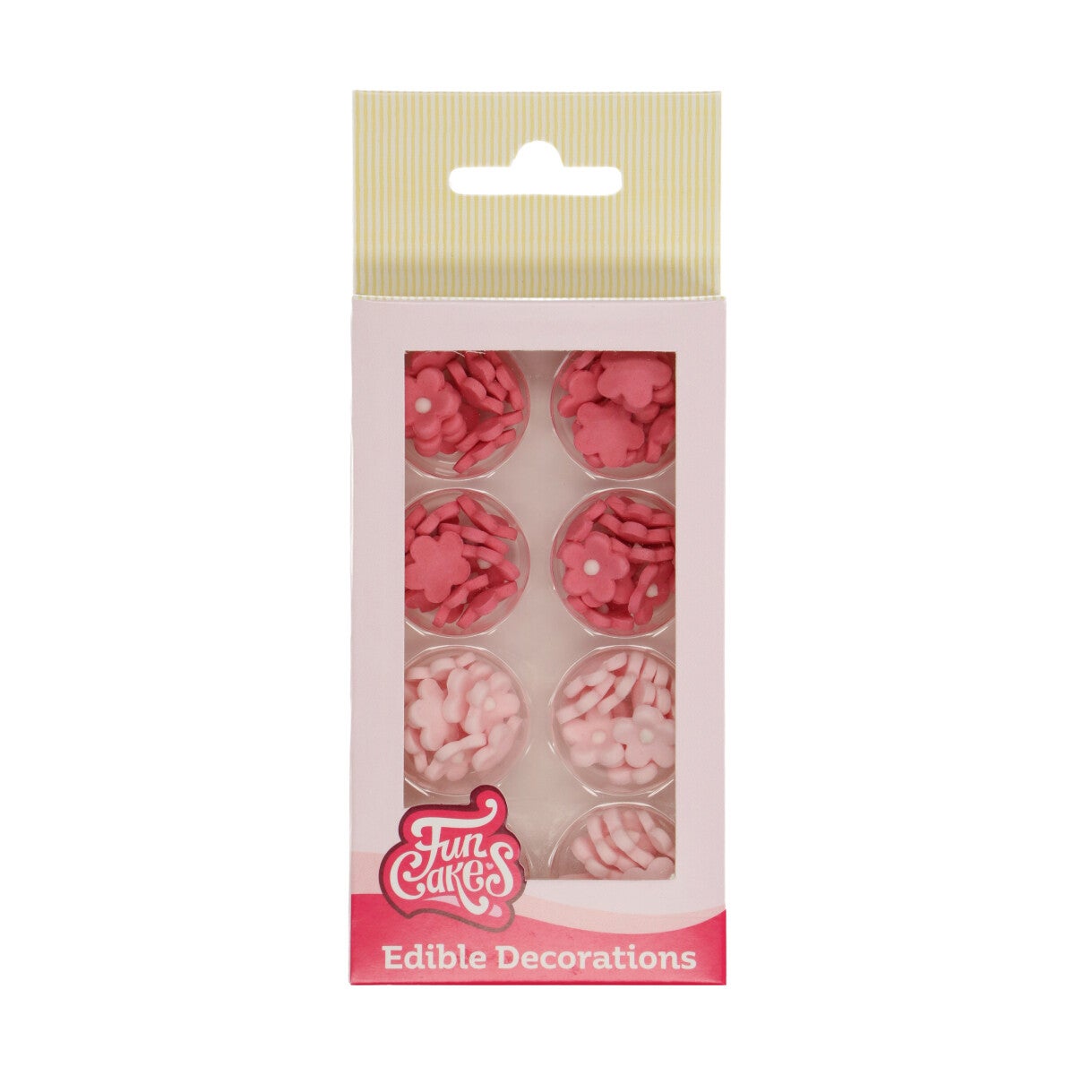 FunCakes Décorations en sucre Pink Blossoms Set/64