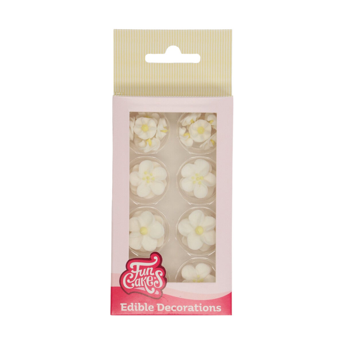 FunCakes Sugar Decorations Blossom Mix White/Yellow Set /32