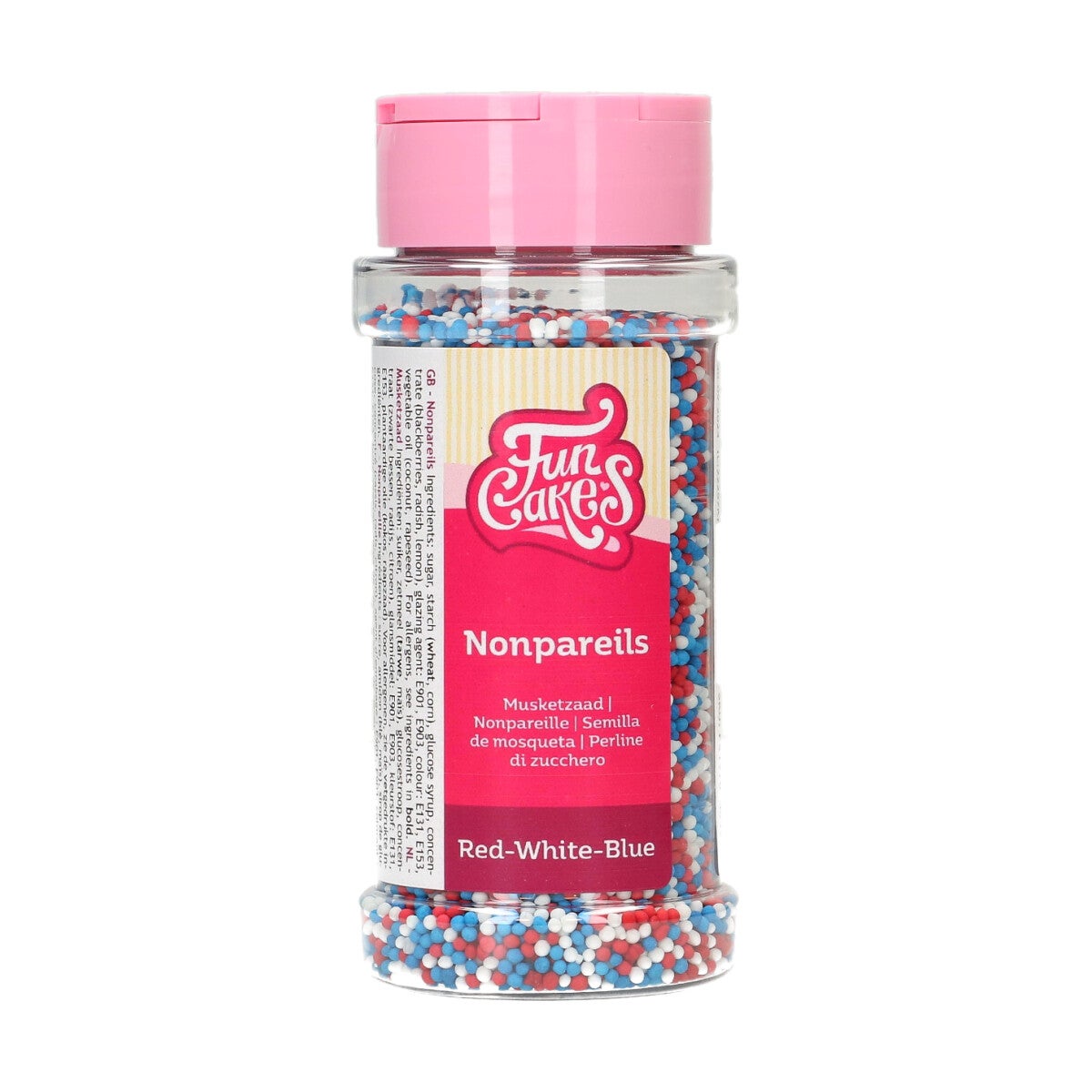 FunCakes Nonpareils Rouge-Blanc-Bleu 80 g