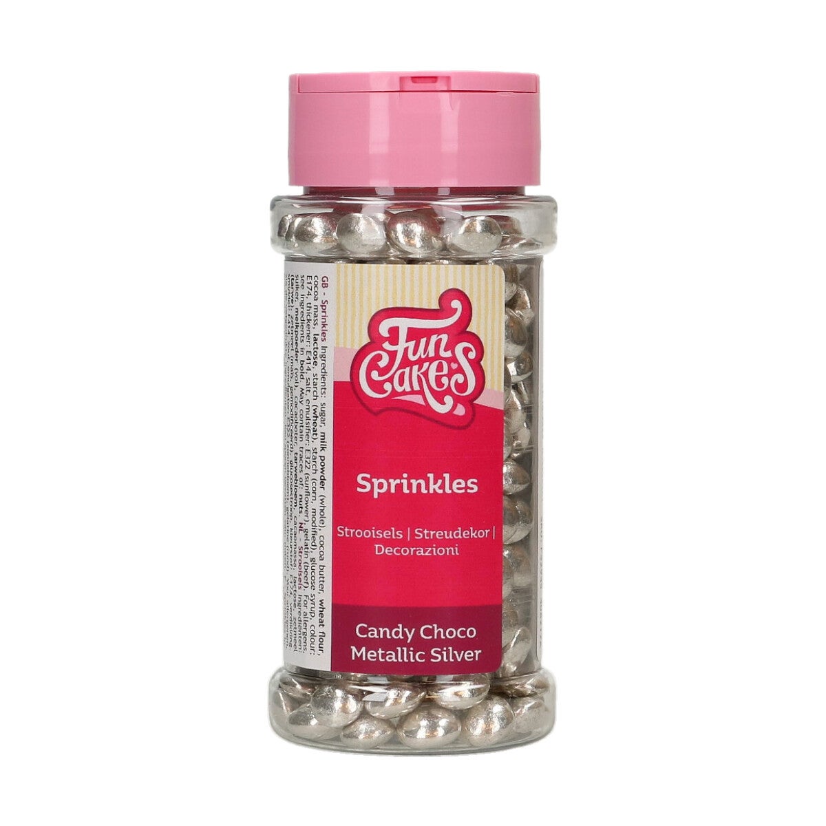 FunCakes Candy Choco Métallique Argent 80g
