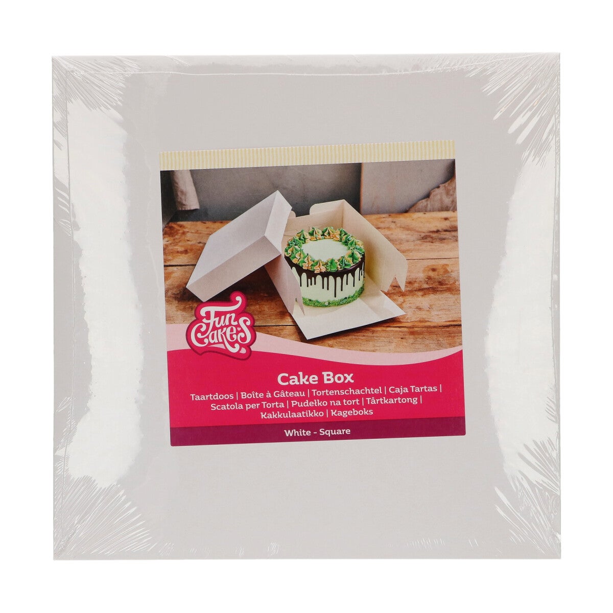 FunCakes Boîte à Gâteaux Blanc 20x20x15 cm pk/1