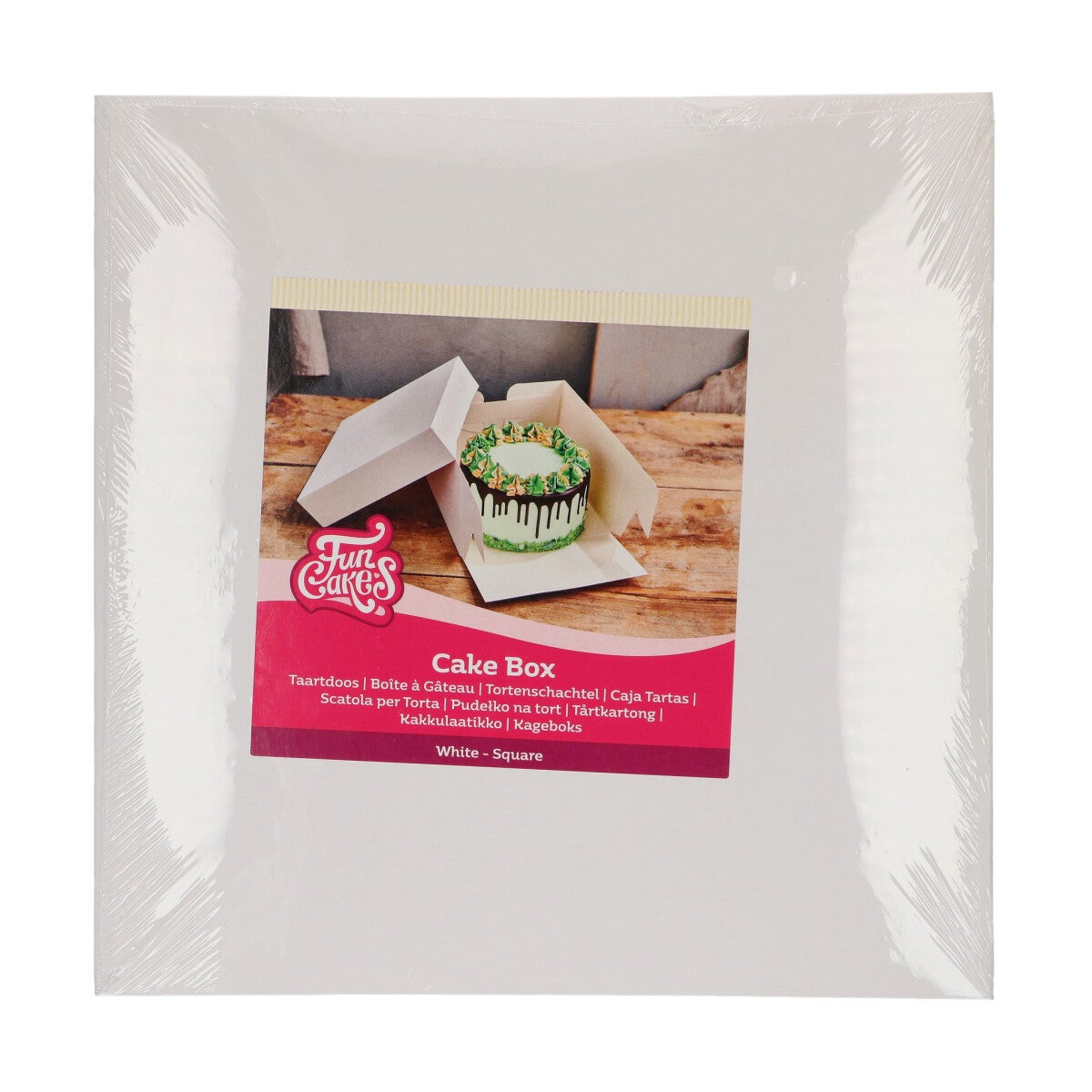 FunCakes Boîte à Gâteaux Blanc 28x28x15 cm pk/1