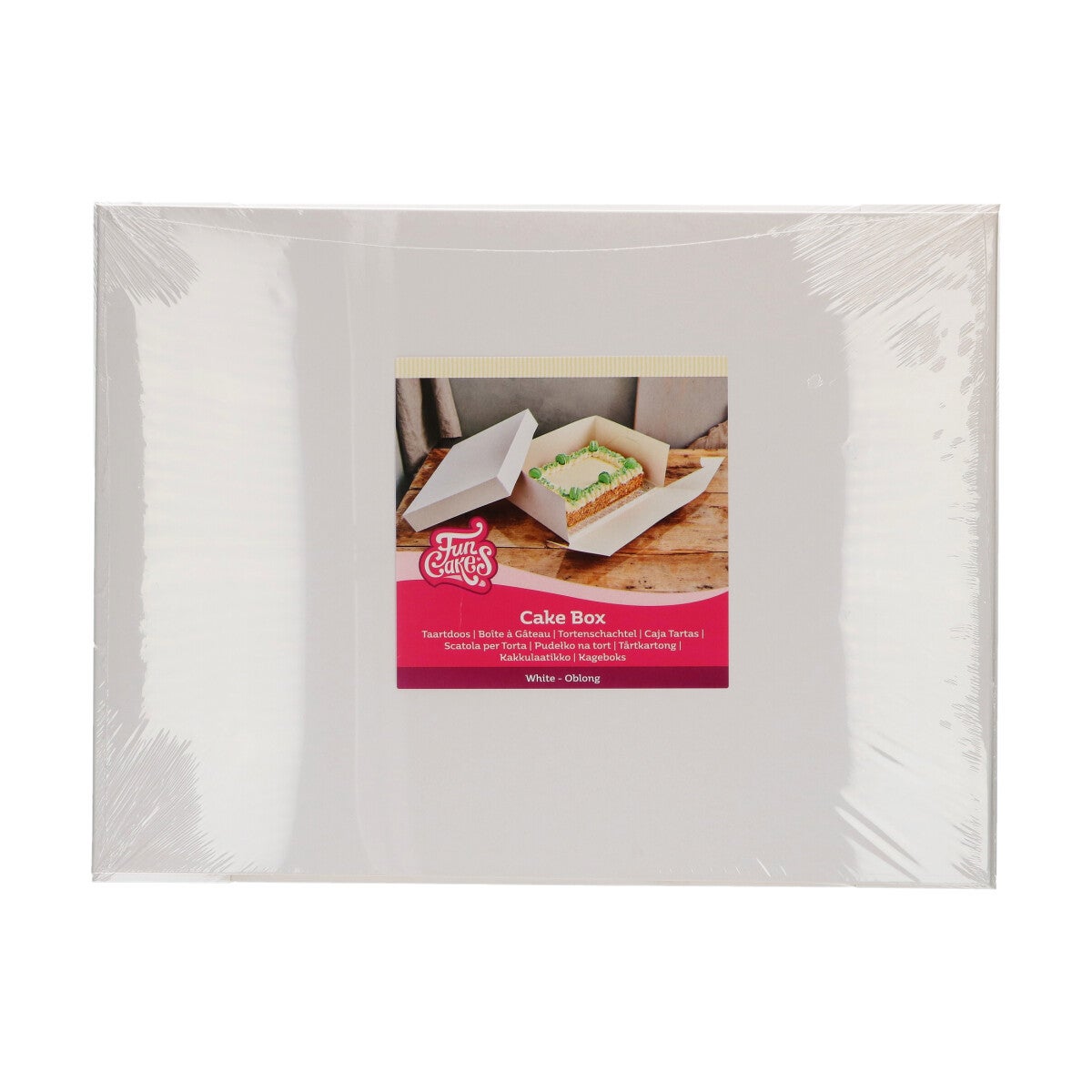 FunCakes Boîte à Gâteaux Blanc 40x30x15 cm pk/1