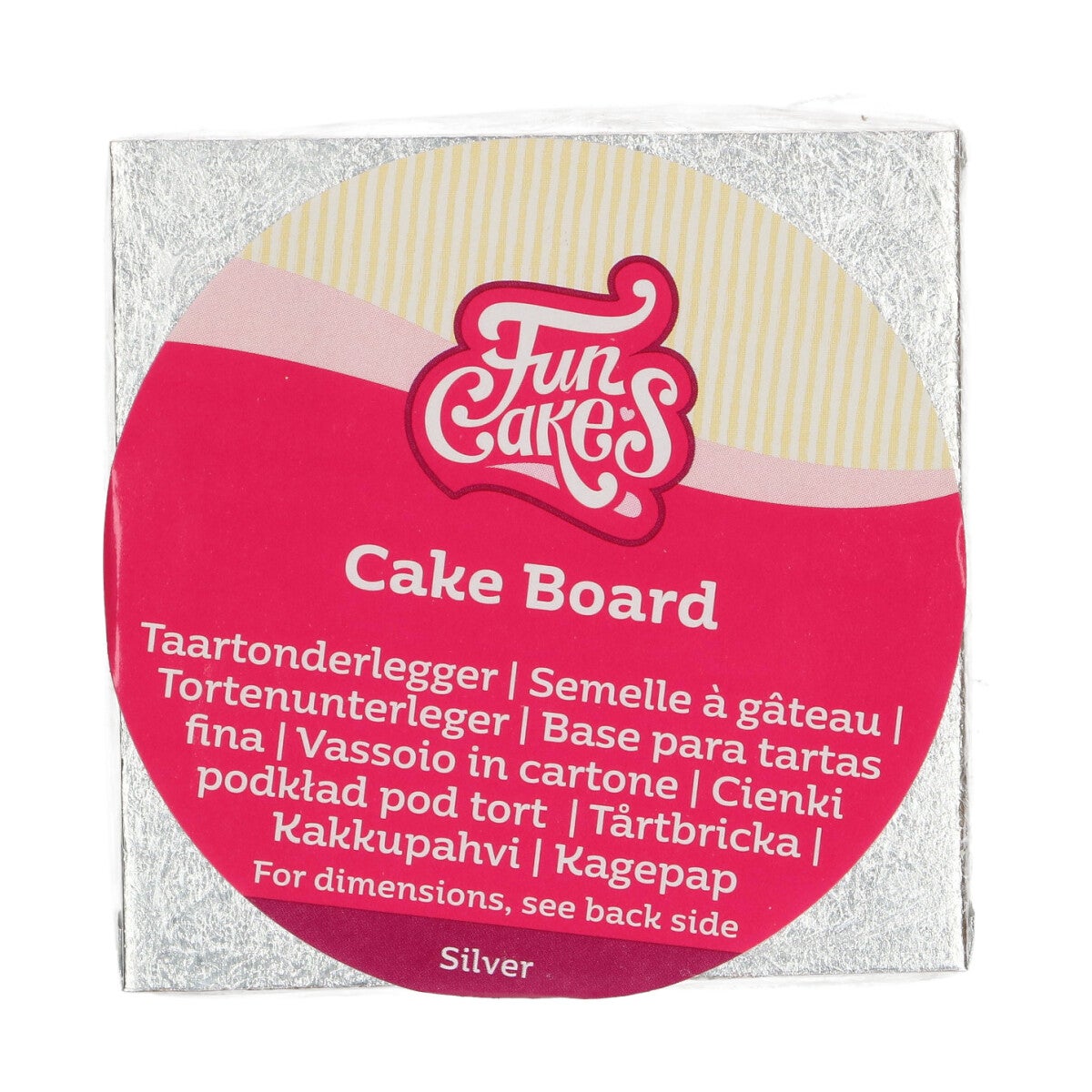 FunCakes Cake Board Carré 10 x 10 cm
