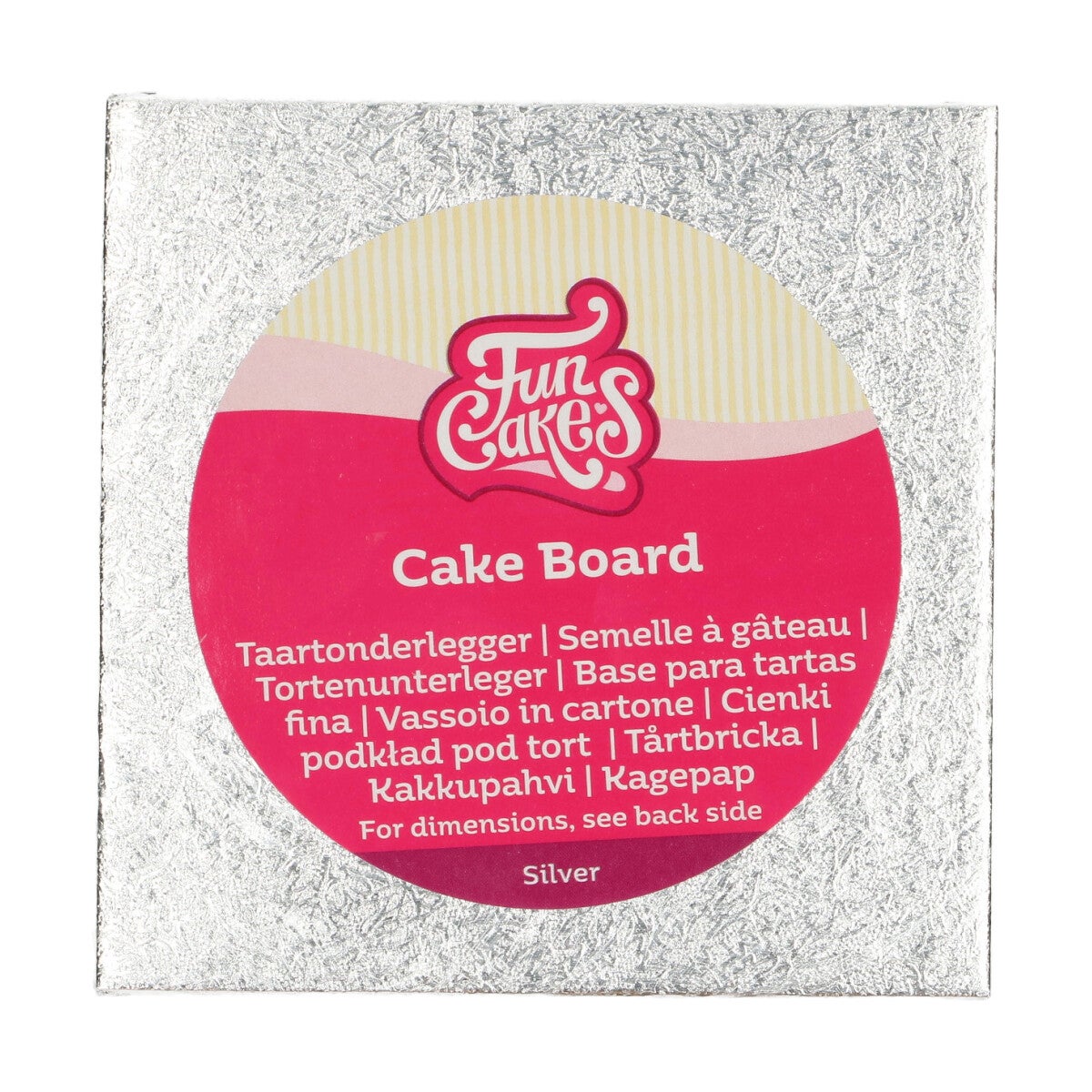 FunCakes Cake Board Carré 12,5cm