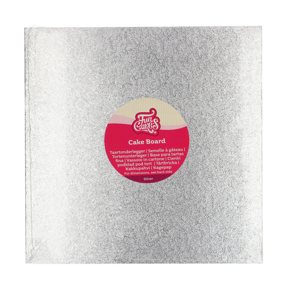 FunCakes Cake Board Carré 25 x 25 cm